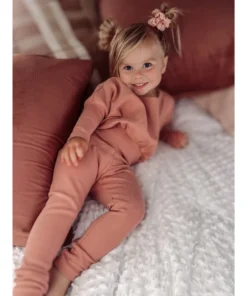 Blush Pink Two Piece Minikane Lounge Set Two-Piece Sets