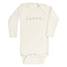 Tenth + Pine Loved Sage + Natural Organic Long Sleeve Onesie 3 Tenth + Pine Loved Sage + Natural Organic Long Sleeve Onesie