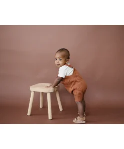 Mebie Baby Rust Knit Short Romper Knits