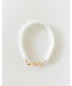 Little Lunds Co White Shimmer Bracelet