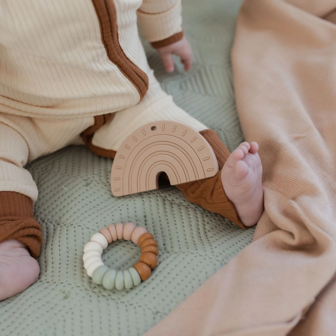 Pretty Please Teethers Toys Mahogany Rose Rainbow + Rays Teether Toy 4 Pretty Please Teethers Toys Mahogany Rose Rainbow + Rays Teether Toy