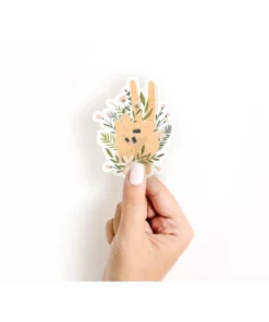 Onderkast Floral Peace Sign Sticker