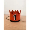 Cutest Little Party # 1 Copper Felt + Black Pom Trim + Black/white Crown Party Time