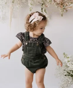 Jamie Kay Deep Pine Eli Cord Overalls