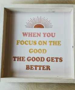 Emrose Decor Focus On The Good Sign