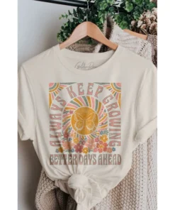 J+j Always Keep Growing Better Days Retro Oversized Tee Graphic Tees