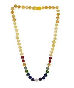 Sweet Tree Amber Amber + Gemstone Rainbow 15" Jewelry