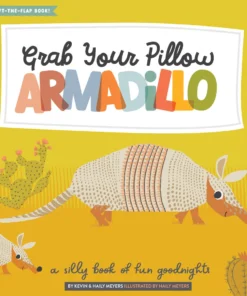 Lucy Darling Books + Puzzles Grab Your Pillow Armadillo Book