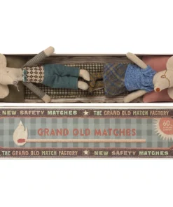 Maileg Grandma + Grandpa Mice In A Matchbox Toy