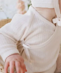 Jamie Kay Headwear Natural Organic Cotton Pointelle Bonnet