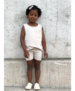 Little Bipsy Shell Ribbed Biker Shorts