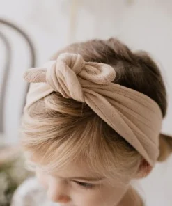 Jamie Kay Preemie + Newborn Chai Caramel Organic Pointelle Headband