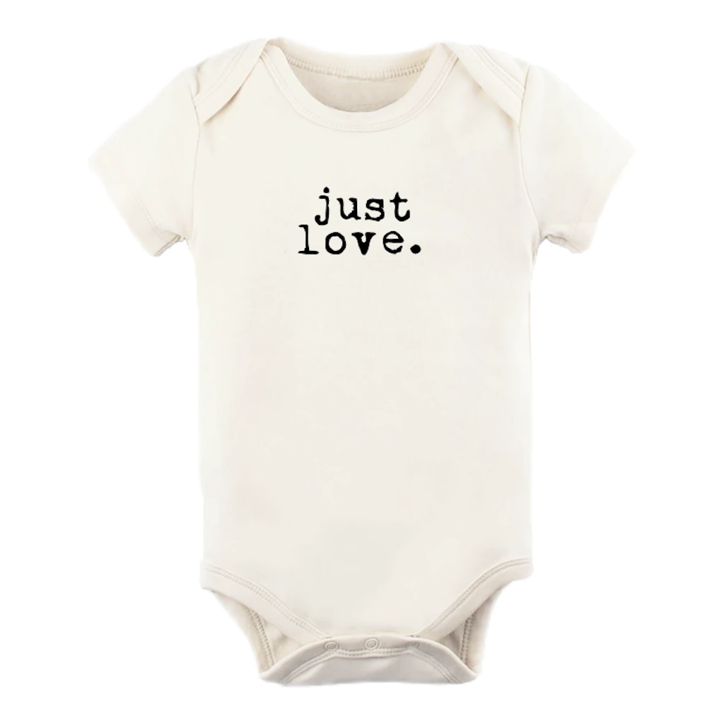Tenth + Pine Just Love Black + Natural Organic Onesie Bodysuits 3 Tenth + Pine Just Love Black + Natural Organic Onesie Bodysuits