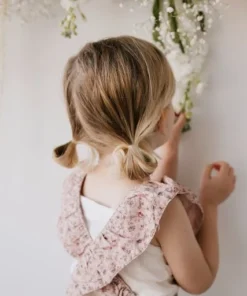 Jamie Kay Amelie Floral Organic Cotton Pincord Ruby Romper Overalls + Rompers