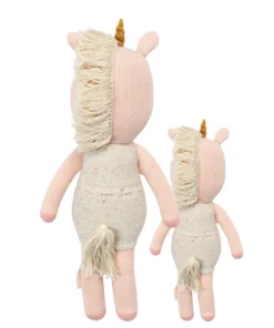 Cuddle And Kind Ella The Unicorn Knit Handcrafted Little Doll Dolls + Plushies