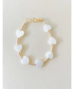 Little Lunds Co Jewelry Love Heart + Gold Bracelet