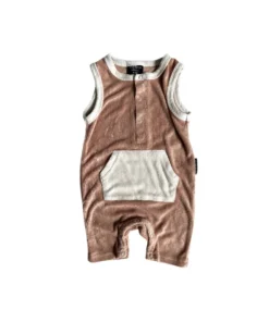 Little Bipsy Cinnamon Terry Cloth Romper