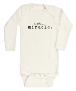Tenth + Pine Bodysuits Little Miracle Natural Organic Long Sleeve Onesie