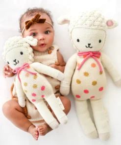 Cuddle And Kind Dolls + Plushies Lucy The Lamb Knit Handcrafted Little Doll