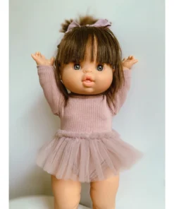 Dusty Mauve Romper + Tutu Set Minikane Clothing