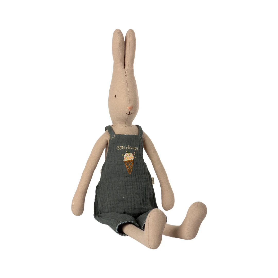 Maileg Dolls + Plushies Green Overalls Rabbit Doll Size 3 3 Maileg Dolls + Plushies Green Overalls Rabbit Doll Size 3