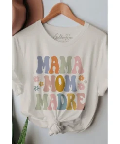 J+j Mama Mom Madre Cream Tee