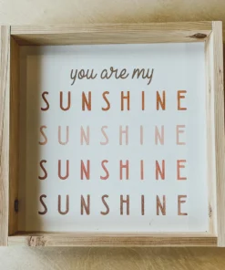 Emrose Decor You Are My Sunshine Stacked Wooden Sign