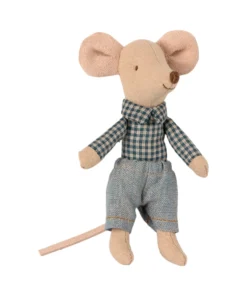 Maileg Little Brother Mouse In A Matchbox Toy Dolls + Plushies