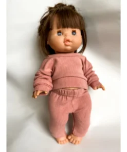 Dolls + Plushies Blush Pink Two Piece Minikane Lounge Set