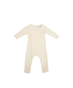 Jamie Kay Natural Organic Cotton Pointelle Wrap Romper