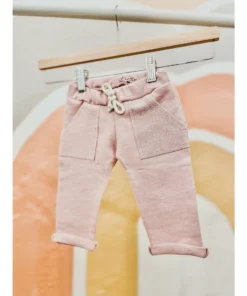 Evelina Apparel Blush French Terry Sweatpants Bottoms