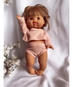 Light Pink Shirt + Bloomer Minikane Set Dolls + Plushies