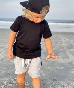 Little Bipsy Black Basic Tee Tops