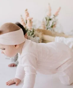 Jamie Kay Preemie + Newborn Rose Quartz Organic Pointelle Headband