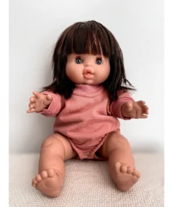 Dolls + Plushies Watermelon Pink Long Sleeve Romper Minikane Clothing