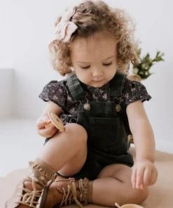 Jamie Kay Deep Pine Eli Cord Overalls
