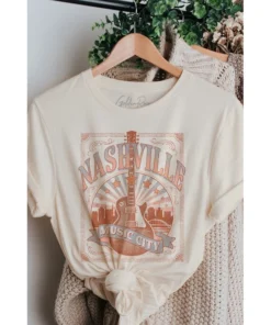 J+j Graphic Tees Nashville Cream Tee