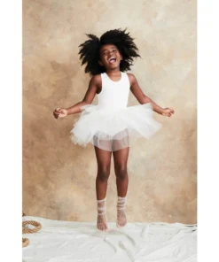 I Love Plum Pearl Ivory Tank Tutu Dress