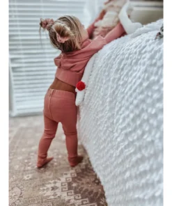 Blush Pink Two Piece Minikane Lounge Set Two-Piece Sets