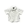 Little Bipsy Tops White Button Up Tee