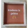 Emrose Decor Terracotta Kindness Is Golden Wooden Sign