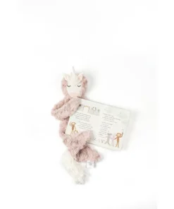 Slumberkins Unicorn Rose Snuggler - Authenticity Collection