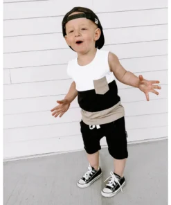 Little Bipsy Sand Block Pocket Tank Top Tee Tops