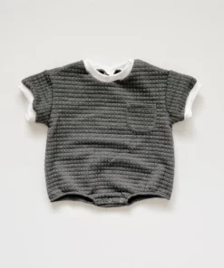 Orcas Lucille Charcoal Sweatshirt Romper