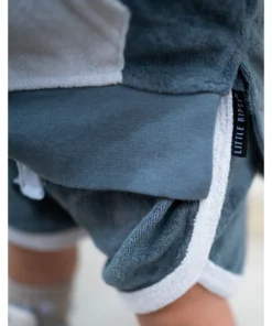 Little Bipsy Bottoms Slate Blue Terry Track Shorts
