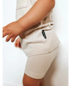 Little Bipsy Shell Ribbed Biker Shorts