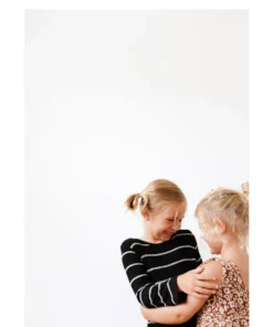 Lia + Lou Black + White Stripe Long Sleeve Dress