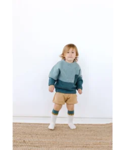 Olivia J Teal + Mustard + Cream Socks Footwear