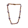 Sweet Tree Amber Amber + Amethyst Necklace 13"