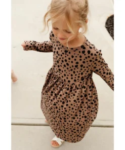 Lia + Lou Dresses Leopard Long Sleeve Dress